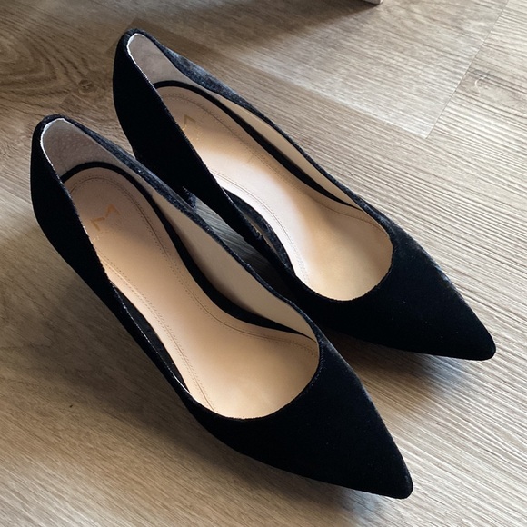 Marc Fisher Ltd. Zack Black Velvet Glitter Pumps - Picture 4 of 12